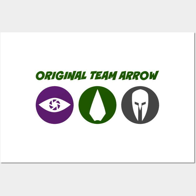 Original Team Arrow - Colorful Symbols - Hero Logos Wall Art by FangirlFuel